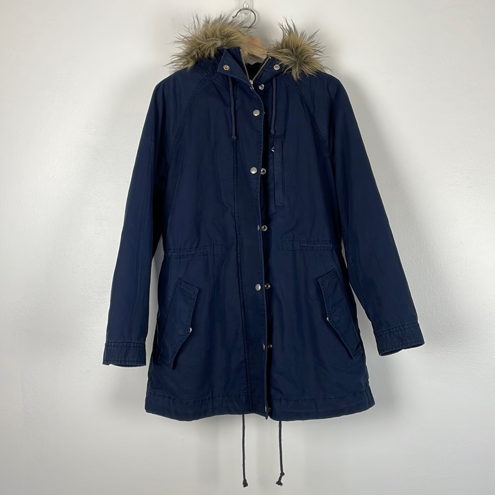 Gap Full Zip Snap Closure Removeable Lining Draws… - image 1